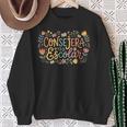 Consejera Escolar Cute Floral Counselor With Books & Owl Sweatshirt Gifts for Old Women