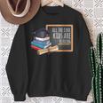 All The Cool Kids Are Reading Book Nerd School Graduation Sweatshirt Gifts for Old Women