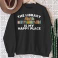 Cool Library Art For Men Women Bookworm Librarian Book Lover Sweatshirt Gifts for Old Women
