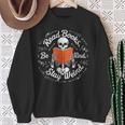 Cool Read Books Be Kind Stay Weird Skeleton Reading Sweatshirt Gifts for Old Women Cool Read Books Be Kind Stay Weird Skeleton Reading Sweatshirt Gifts for Old Women