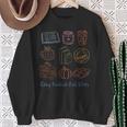Cozy Bookish Fall Vibes Pumpkin Latte Books Autumn Reading Sweatshirt Gifts for Old Women