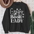 Crazy Book Lady Reading Is My Superpower Book Lover Sweatshirt Gifts for Old Women