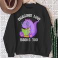 Cure Dragons Love Books Too Sweatshirt Gifts for Old Women