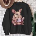 Cute Armadillo With Book I Armadillo Sweatshirt Gifts for Old Women