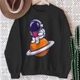 Cute Astronaut Read A Book Sweatshirt Gifts for Old Women