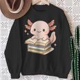 Cute Axolotl Reading Books Shirt Kawaii Axolotl Lover Sweatshirt Gifts for Old Women Cute Axolotl Reading Books Shirt Kawaii Axolotl Lover Sweatshirt Gifts for Old Women