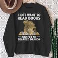 Cute Bearded Dragon For Men Women Zoology Reptile Book Lover Sweatshirt Gifts for Old Women