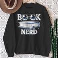 Cute Book Nerd Typography Minimalist Bookworm Fan Sweatshirt Gifts for Old Women