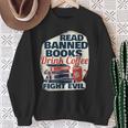 Cute Bookworm Tees Read Banned Books Drink Coffee Small -Adults Sweatshirt Gifts for Old Women
