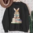 Cute Bunny Reading Book Back To School Easter Sweatshirt Gifts for Old Women Cute Bunny Reading Book Back To School Easter Sweatshirt Gifts for Old Women