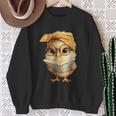 Cute Chick Reading Book Bandana Sweatshirt Gifts for Old Women