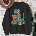 Cute Dinosaur TalesRex Reading Books Lover Sweatshirt Gifts for Old Women