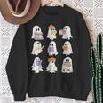 Cute Ghost Reading Books Teacher Halloween Reading Men Women Kids Sweatshirt Gifts for Old Women