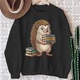Cute Hedgehog Classics Stories Knowledge Fiction Reading Sweatshirt Gifts for Old Women