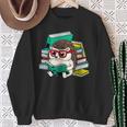 Cute Hedgehog Reading A Book Nerd Readers Sweatshirt Gifts for Old Women Cute Hedgehog Reading A Book Nerd Readers Sweatshirt Gifts for Old Women