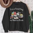 Cute It's a Good Day To Read a Book Cat Bookworm Sweatshirt Gifts for Old Women Cute It's a Good Day To Read a Book Cat Bookworm Sweatshirt Gifts for Old Women