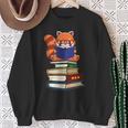 Cute Kawaii Kids Reading Books Glasses Red Panda Lover Sweatshirt Gifts for Old Women Cute Kawaii Kids Reading Books Glasses Red Panda Lover Sweatshirt Gifts for Old Women