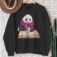 Cute Panda With Book And Hot Cocoa Reading Sweatshirt Gifts for Old Women Cute Panda With Book And Hot Cocoa Reading Sweatshirt Gifts for Old Women