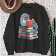 Cute Reading Seal On Books Book Lover Sweatshirt Gifts for Old Women Cute Reading Seal On Books Book Lover Sweatshirt Gifts for Old Women