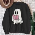 Cute Retro Reading Book Library Ghost Costume Sweatshirt Gifts for Old Women Cute Retro Reading Book Library Ghost Costume Sweatshirt Gifts for Old Women