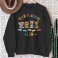 Cute Safari Animals Reading Books Reading Club Kids Literacy Sweatshirt Gifts for Old Women