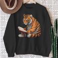 Cute Tiger Is Reading a Book Reading Tiger Sweatshirt Gifts for Old Women Cute Tiger Is Reading a Book Reading Tiger Sweatshirt Gifts for Old Women