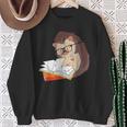 Cute Wildlife Forest Animal Bookworm Book Reading Hedgehog Sweatshirt Gifts for Old Women Cute Wildlife Forest Animal Bookworm Book Reading Hedgehog Sweatshirt Gifts for Old Women