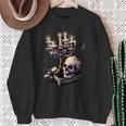 Dark Academia Aesthetic Gothic Book Candle Skull Red Rose Sweatshirt Gifts for Old Women Dark Academia Aesthetic Gothic Book Candle Skull Red Rose Sweatshirt Gifts for Old Women