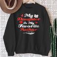My Daughter Is My Favorite Author Book Novel Writer Sweatshirt Gifts for Old Women