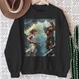 David And Goliath Bible Book Of Samuel King David Comic Sweatshirt Gifts for Old Women David And Goliath Bible Book Of Samuel King David Comic Sweatshirt Gifts for Old Women