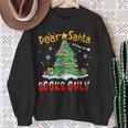 Dear Santa Books Only Christmas Tree Book Lovers Librarian Sweatshirt Gifts for Old Women Dear Santa Books Only Christmas Tree Book Lovers Librarian Sweatshirt Gifts for Old Women