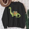Dinosaur Librarian Book Lover Reading Brontosaurus Sweatshirt Gifts for Old Women