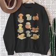 Dogs Reading Books Dog Lover Sweatshirt Gifts for Old Women