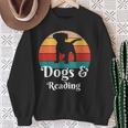 Dogs And Reading Books Sweatshirt Gifts for Old Women Dogs And Reading Books Sweatshirt Gifts for Old Women