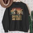 Doodles And Books Goldendoodle Dog Doodle Book Lover Retro Sweatshirt Gifts for Old Women Doodles And Books Goldendoodle Dog Doodle Book Lover Retro Sweatshirt Gifts for Old Women