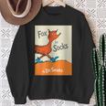 Dr Seuss Fox In Socks Book Cover Sweatshirt Gifts for Old Women