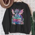 Dragon Book Fantasy Reading Sweatshirt Gifts for Old Women Dragon Book Fantasy Reading Sweatshirt Gifts for Old Women