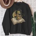 Dragon Bookworm Reading Fantasy Book Graphic Art Sweatshirt Gifts for Old Women Dragon Bookworm Reading Fantasy Book Graphic Art Sweatshirt Gifts for Old Women