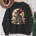 Dragon Reading a Book Dragons And Books Lover Bookworm Sweatshirt Gifts for Old Women
