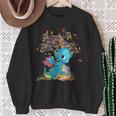 Dragon With Tree Books Cute Dragon Read Books Sweatshirt Gifts for Old Women Dragon With Tree Books Cute Dragon Read Books Sweatshirt Gifts for Old Women