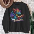 Dragon Wearing Glasses Reading A Book Sweatshirt Gifts for Old Women Dragon Wearing Glasses Reading A Book Sweatshirt Gifts for Old Women
