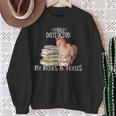 Easily Distracted By Books And Horses Sweatshirt Gifts for Old Women