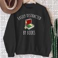 Easily Distracted By Books Shirt Reading T-Shirt Sweatshirt Gifts for Old Women