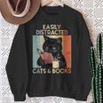 Easily Distracted By Cats And Books For Cat Lovers For Men Women Girls Kids Sweatshirt Gifts for Old Women Easily Distracted By Cats And Books For Cat Lovers For Men Women Girls Kids Sweatshirt Gifts for Old Women