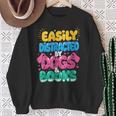 Easily Distracted By Dogs & Books Kawaii Dog & Book Lover Sweatshirt Gifts for Old Women Easily Distracted By Dogs & Books Kawaii Dog & Book Lover Sweatshirt Gifts for Old Women