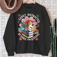 Easily Distracted By Dogs And Books Pets Books Lovers Sweatshirt Gifts for Old Women