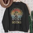 Easily Distracted By Dogs And Books Retro Vintage Dogs Lover Sweatshirt Gifts for Old Women Easily Distracted By Dogs And Books Retro Vintage Dogs Lover Sweatshirt Gifts for Old Women