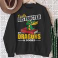 Easily Distracted By Dragons And Books Reading Book Dragon Sweatshirt Gifts for Old Women Easily Distracted By Dragons And Books Reading Book Dragon Sweatshirt Gifts for Old Women