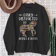 Easily Distracted By Horse And Books Nerds Horse Lovers Sweatshirt Gifts for Old Women
