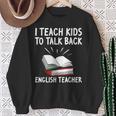English Teacher Outfit Book Graphic English Grammar Lessons For Men Women Sweatshirt Gifts for Old Women
